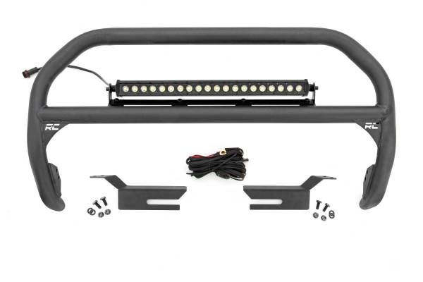 Rough Country - Nudge Bar 20 Inch Black Series Single Row LED 21-22 Ford Bronco 4WD Rough Country