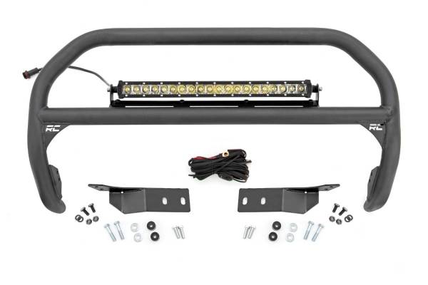 Rough Country - Nudge Bar 20 Inch Chrome Series Single Row LED 07-21 Toyota Tundra Rough Country