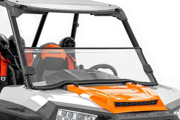 Rough Country - Polaris Half Windshield (14-19 RZR 900/1000S, 14-19 RZR 900/1000XP Turbo) Rough Country