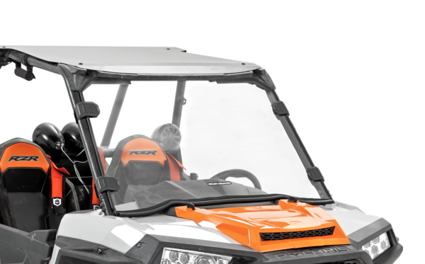 Rough Country - Polaris RZR Scratch Resistant Full Windshield For 2014-Pres Polaris Rzr 1000/900 Rough Country