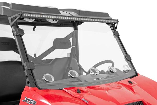 Rough Country - Polaris Scratch Resistant Full Vented Windshield For 16-18 Ranger 1000XP and 13-20 Ranger 900XP Rough Country