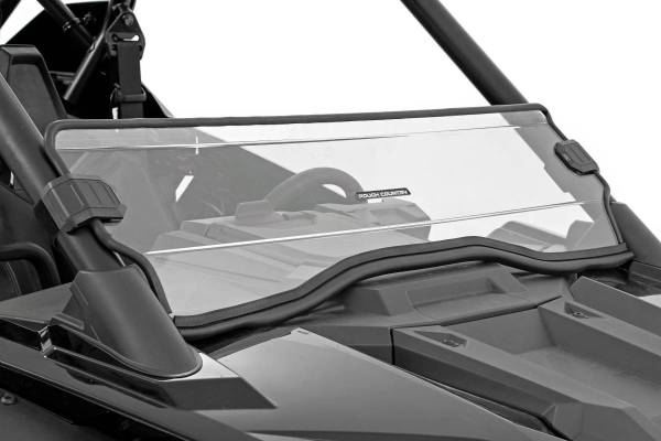 Rough Country - Polaris Scratch Resistant Half Windshield 20-21 Polaris RZR PRO XP Rough Country