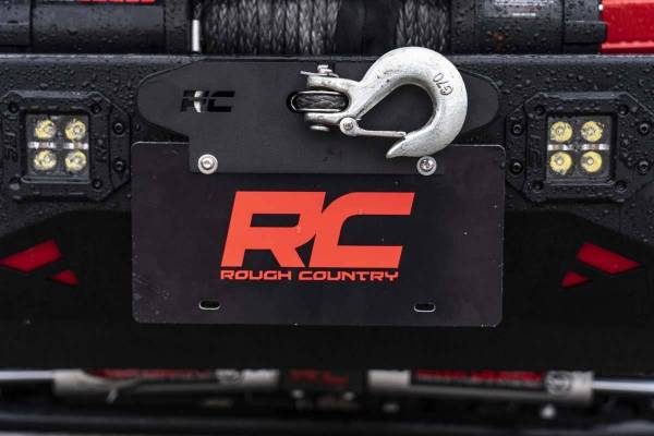 Rough Country - Quick Release Hawse Fairlead License Plate Mount Rough Country