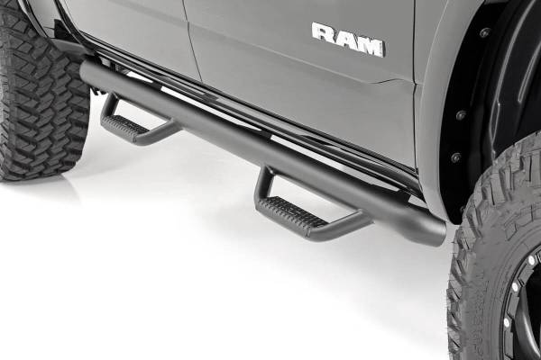 Rough Country - RAM Cab Length Nerf Steps 19-20 RAM 1500 Crew Cab 5 Foot 7 Inch Bed Rough Country