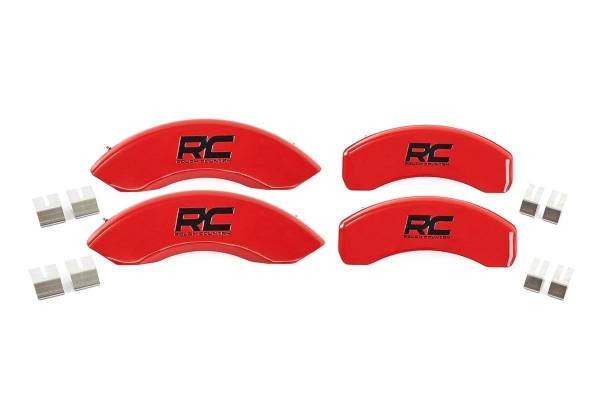 Rough Country - RC Caliper Cover Red Mechanical RR Brakes 15-20 Ford F-150 2WD/4WD Rough Country