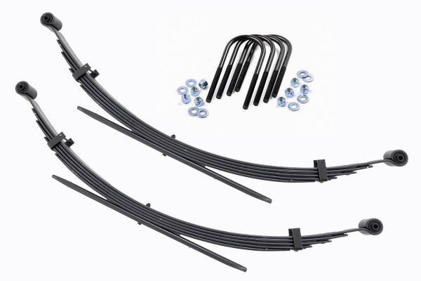 Rough Country - Rear 56 Inch Leaf Springs 2 Inch Lift Pair 77-87 Chevy/GMC C20/K20 C25/K25 Truck 4WD Rough Country