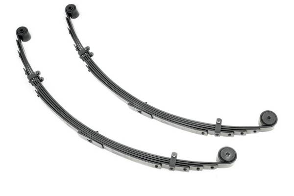 Rough Country - Rear Leaf Springs 4 Inch Lift Pair 84-01 Jeep Cherokee XJ Rough Country