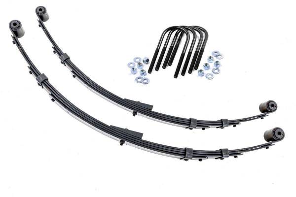 Rough Country - Rear Leaf Springs 4 Inch Lift Pair 87-95 Jeep Wrangler YJ 4WD Rough Country