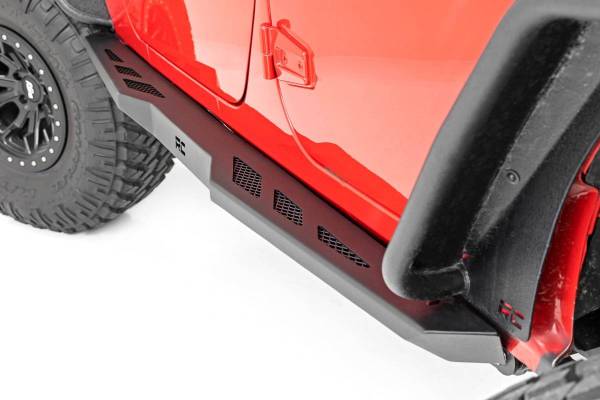 Rough Country - Rock Sliders Heavy Duty 4-Door 07-18 Jeep Wrangler JK 4WD Rough Country