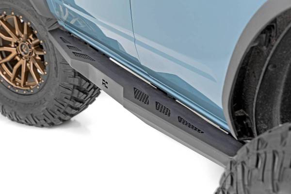 Rough Country - Rock Sliders Heavy Duty 4-Door Ford Bronco 4WD (21-23) Rough Country