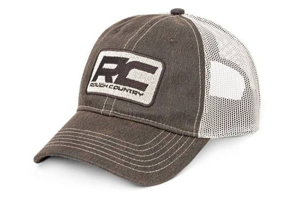 Rough Country - Rough Country Mesh Hat Tan Rough Country