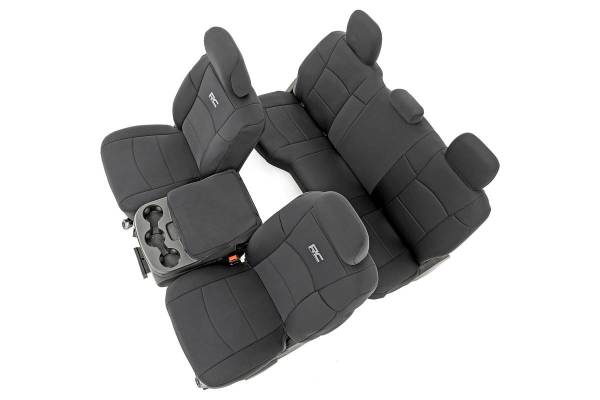 Rough Country - Seat Covers Front Row and Rear Row 60/40 Rear Seat Ram 2500 2WD/4WD (19-23) Rough Country