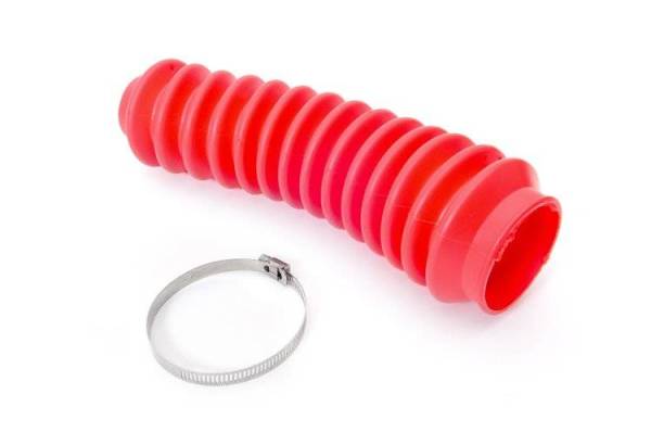 Rough Country - Shock Boot Red Polyurethane Includes Stainless Steel Boot Clamp Rough Country