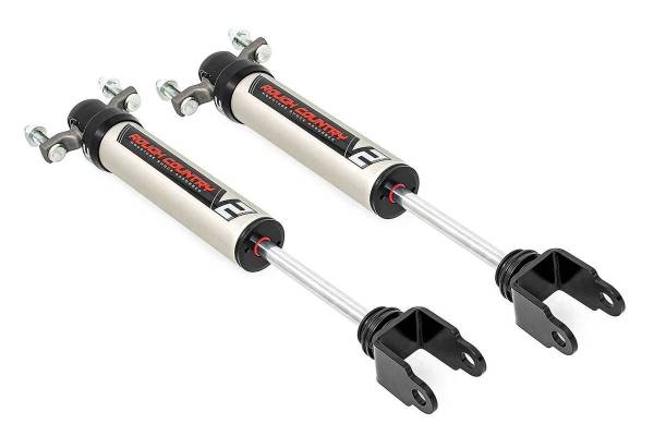 Rough Country - Silverado/Sierra 2500/3500 HD 11-19 V2 Front Shocks Pair 3.5-4.5 Inch Rough Country