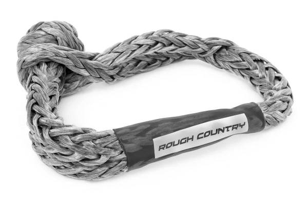 Rough Country - Soft Shackle Rope 7/16 Inch Diameter 34,000 LB Breaking Strength Gray Rough Country