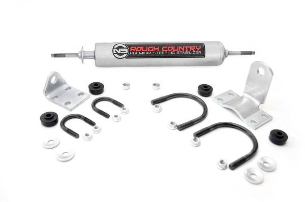 Rough Country - Steering Stabilizer 81-93 W250 Pickup 76-80 International Scout II 74-93 Ramcharger 74-81 Trailduster 70-72 Jimmy Rough Country