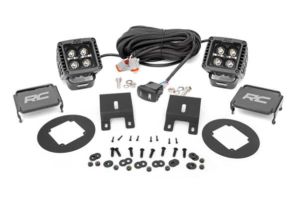 Rough Country - Subaru Led Fog Light Kit Black Series w/ White DRL For 15-19 Outback Rough Country