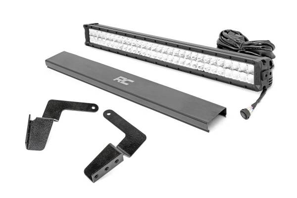 Rough Country - Toyota 30 Inch LED Bumper Kit Chrome Series w/ Cool White DRL (07-14 FJ Cruiser) Rough Country