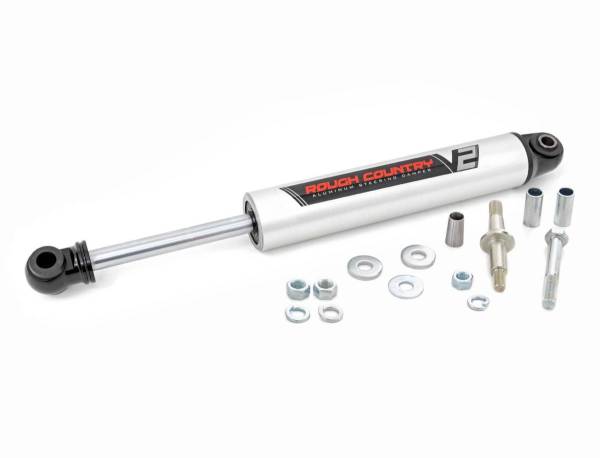 Rough Country - V2 Steering Stabilizer 10-12 Ram 2500/3500 4WD Rough Country