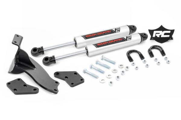 Rough Country - V2 Steering Stabilizer Dual 14-22 Ram 2500 4WD Rough Country