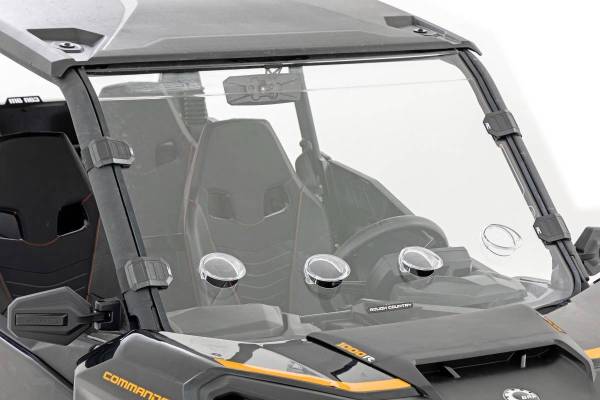 Rough Country - Vented Full Windshield Scratch Resistant Can-Am Commander XT (21-22) Rough Country