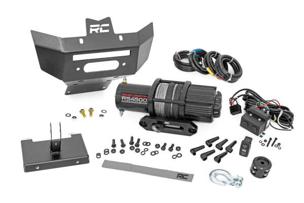 Rough Country - Winch Bumper 4500-Lb Winch Synthetic Rope 12-22 Can-Am Renegade 1000/Renegade 800R Rough Country