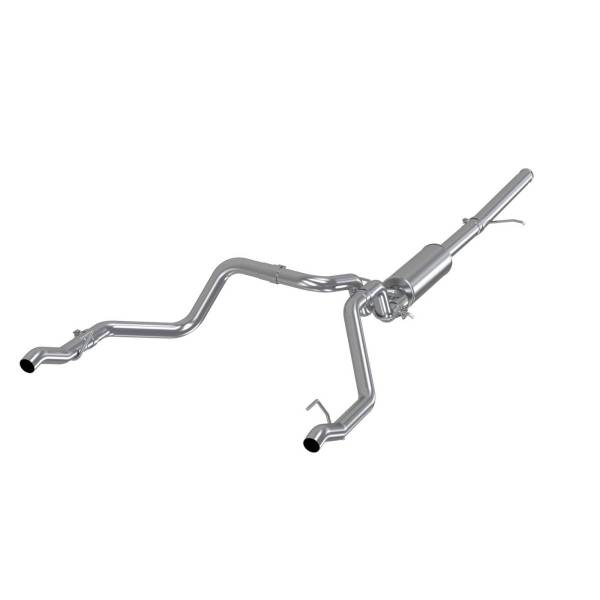 MBRP - 2.5 Inch Cat Back Exhaust System For 19-Up Silverado/Sierra 1500 5.3L and 2022 Silverado LTD/ Sierra Limited 5.3L Dual Rear Aluminized Steel MBRP