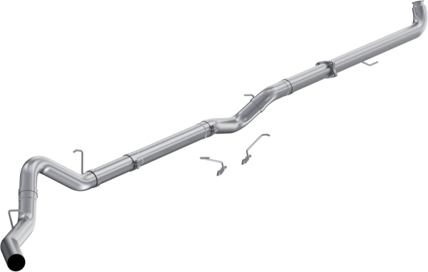 MBRP - 2001-2004 Chevrolet/GMC Silverado/Sierra 2500/3500 6.6L EC/CC 4 Inch Downpipe-Back No Muffler Single Side Exit Aluminized Steel MBRP