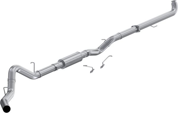 MBRP - 2001-2004 Chevrolet/GMC Silverado/Sierra 2500/3500 6.6L EC/CC 4 Inch Downpipe-Back Single Side Exit Aluminized Steel MBRP