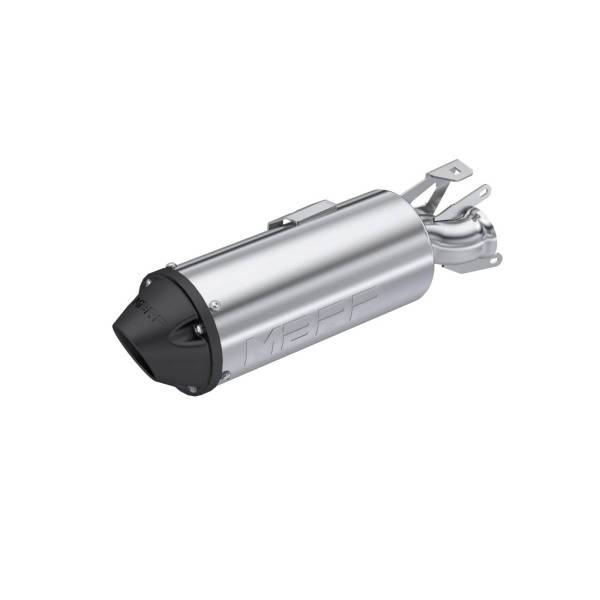 MBRP - 2001-2024 Polaris Sportsman 5 Inch Single Slip-on Muffler with Billet Tip Performance Series MBRP