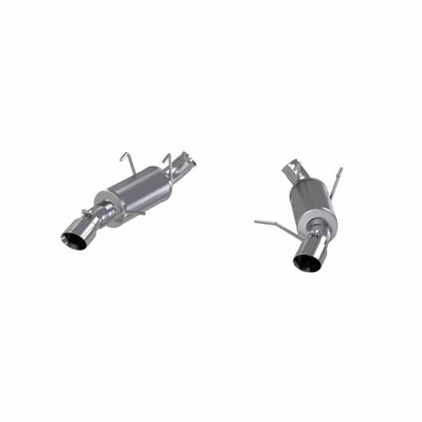 MBRP - 2011-2014 Ford Mustang Aluminized Steel 3 Inch Dual Muffler Axle Back Split Rear Exhaust System MBRP