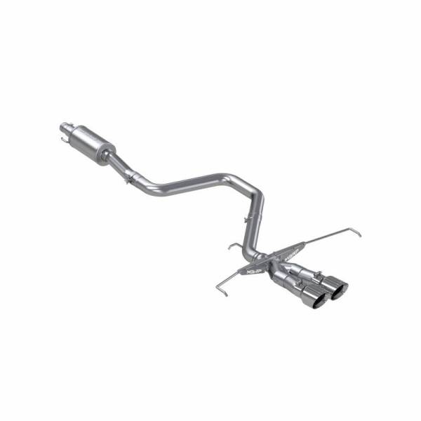 MBRP - 2019-2021 Hyundai Veloster Armor Lite Aluminized Steel 3 Inch Cat Back Dual Split Center Rear Exit Exhaust Sytem MBRP