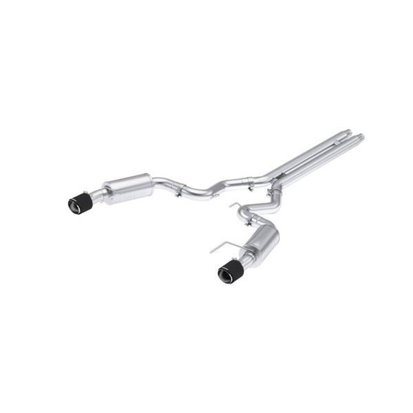 MBRP - 2024-Up For Mustang GT S650 5.0L Armor Pro T304SS 3 Inch Cat-Back Dual Split Rear With CF Tips Street Version MBRP