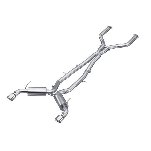 MBRP - 3 Inch Cat Back Exhaust System Dual Rear For 16-24 Infiniti Q50 3.0L RWD/AWD T304 Stainless Steel MBRP