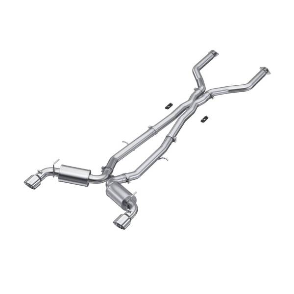 MBRP - 3 Inch Cat Back Exhaust System Dual Rear For 17-22 Infiniti Q60 3.0L RWD/AWD T304 Stainless Steel MBRP