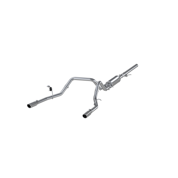 MBRP - 3 Inch Cat Back Exhaust System Dual Split Rear For 14-18 Silverado/Sierra 1500 Aluminized Steel MBRP