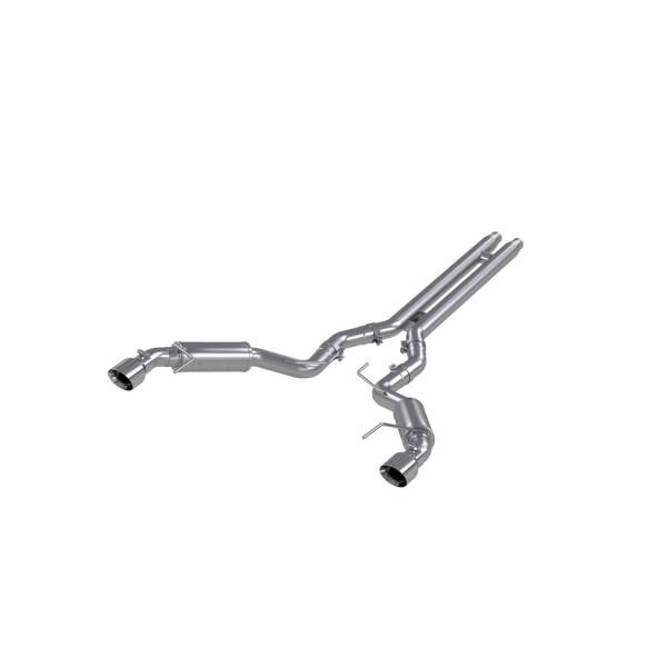 MBRP - 3 Inch Cat Back Exhaust System Dual Split Rear For 15-17 Ford Mustang GT 5.0 Coupe Only Race Version 4.5 Inch Tips Aluminized Steel MBRP