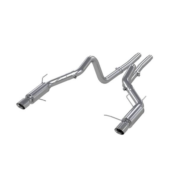 MBRP - 3 Inch Cat Back Exhaust System Dual Split Rear Race Version T409 Stainless Steel For 11-14 Ford Mustang GT 5.0L 11-12 Ford Shelby GT500 MBRP