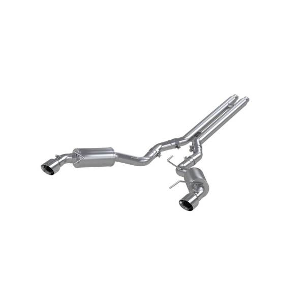 MBRP - 3 Inch Cat Back Exhaust System For 15-17 Ford Mustang GT 5.0 Coupe Dual Split Rear Street Version 4.5 Inch Tips T409 Stainless Steel MBRP