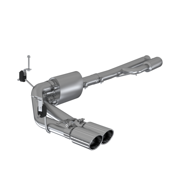 MBRP - 3 Inch Cat Back Exhaust System Pre-Axle Dual Outlet Aluminized Steel For 19-24 Silverado/Sierra 1500, 2022 Silverado LTD/ Sierra Limited 5.3L MBRP