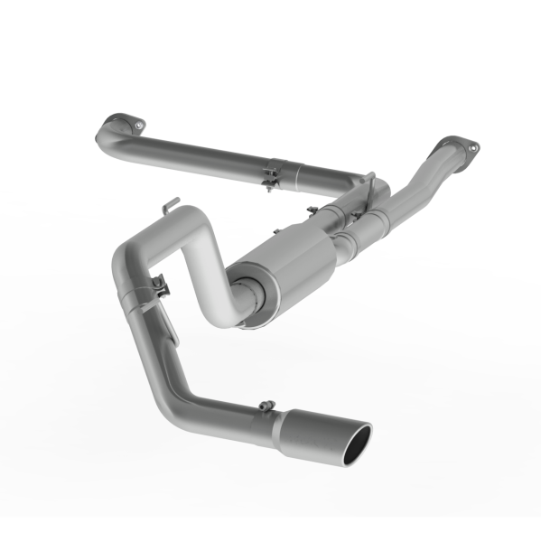 MBRP - 3 Inch Cat Back Exhaust System Single Side Aluminized Steel For 16-20 Nissan 5.6L Titan XD MBRP