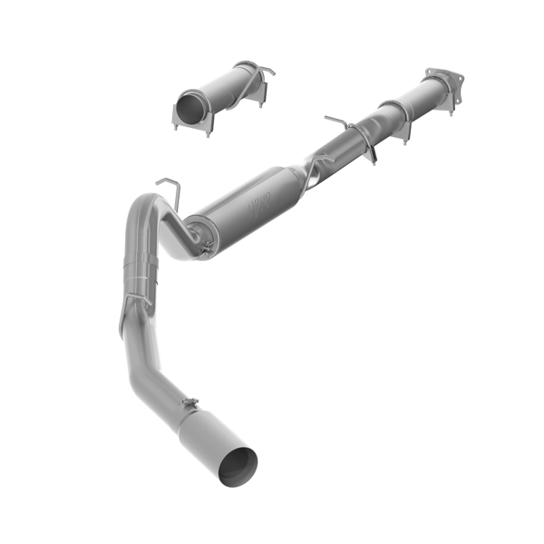 MBRP - 4 Inch Cat Back Exhaust System For 01-05 Silverado/Sierra 2500/3500 Duramax Ext/Crew Cab Single Side Aluminized Steel MBRP