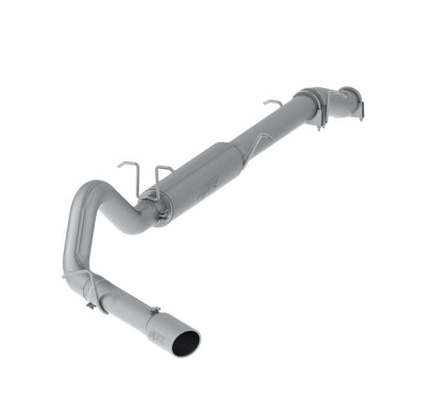 MBRP - 4 Inch Cat Back Exhaust System Single Side Stock Cat Exit Aluminized Steel For 03-07 Ford F-250/350 6.0L Extended Cab/Crew Cab MBRP