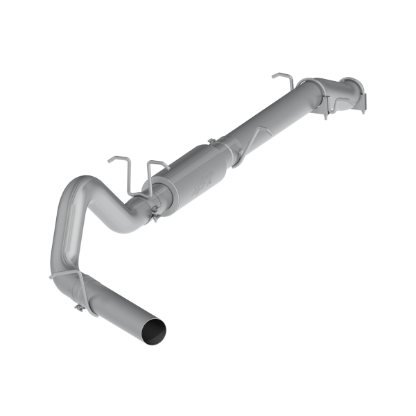 MBRP - 4 Inch Cat Back Exhaust System Single Side Stock Cat For 03-07 Ford F-250/350 6.0L, Extended Cab/Crew Cab MBRP