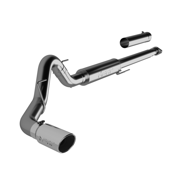 MBRP - 4 Inch Cat Back Exhaust System Single T409 Stainless Steel For 15-20 Ford F-150 2.7L/3.5L EcoBoost Excludes 19 F150 Limited MBRP