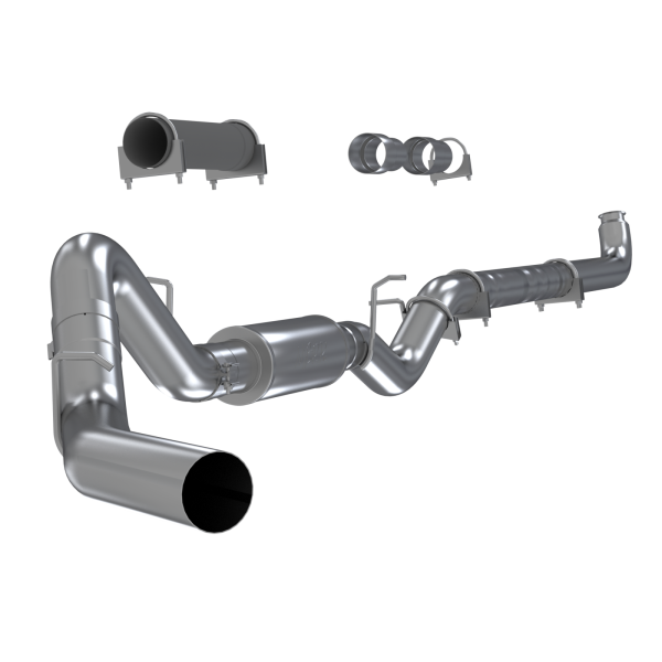 MBRP - 4 Inch Single Side Aluminized Steel No Muffler For 01-07 Silverado/Sierra 2500/3500 Duramax Classic Extended/Crew Cab MBRP