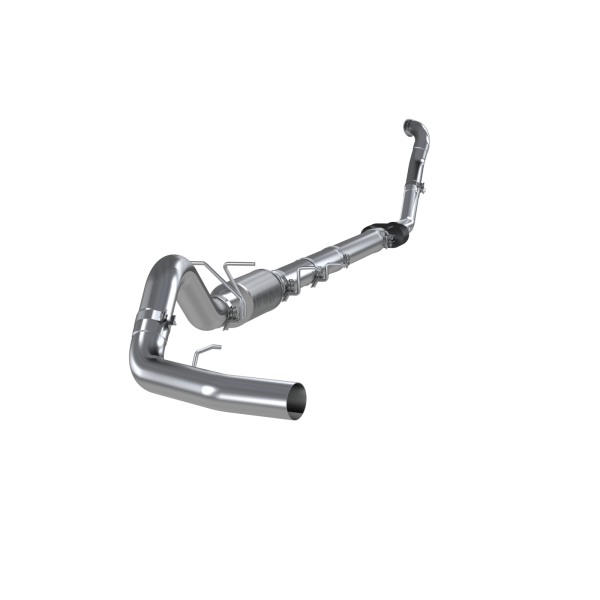 MBRP - 4 Inch Turbo Back Single Side Exit Aluminized, No Tip, For 94-97 Ford F-250/350 7.3L MBRP