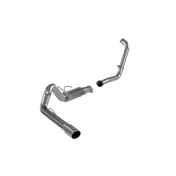 MBRP - 4 Inch Turbo Back Single Side Stock Cat Exit Aluminized Steel For 03-05 Ford Excursion 6.0L MBRP