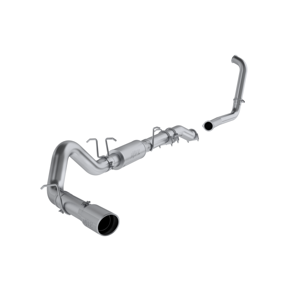 MBRP - 4 Inch Turbo Back Single Side Stock Cat Exit T409 Stainless Steel For 03-07 Ford F-250/350 6.0L Extended Cab/Crew Cab MBRP