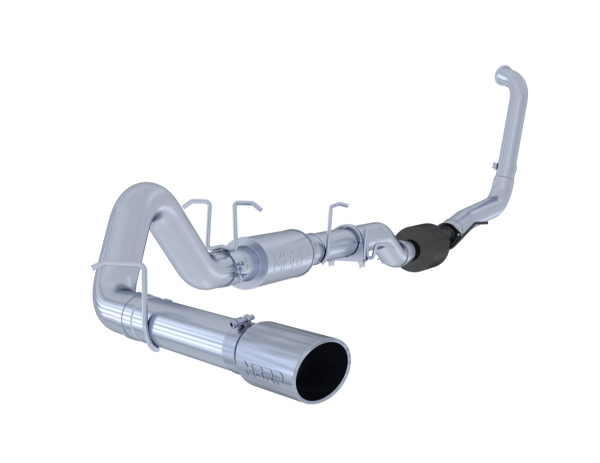 MBRP - 4 Turbo Back Single Side Exit T409 Stainless Steel For 03-07 Ford F-250/350 6.0L Extended Cab/Crew Cab MBRP